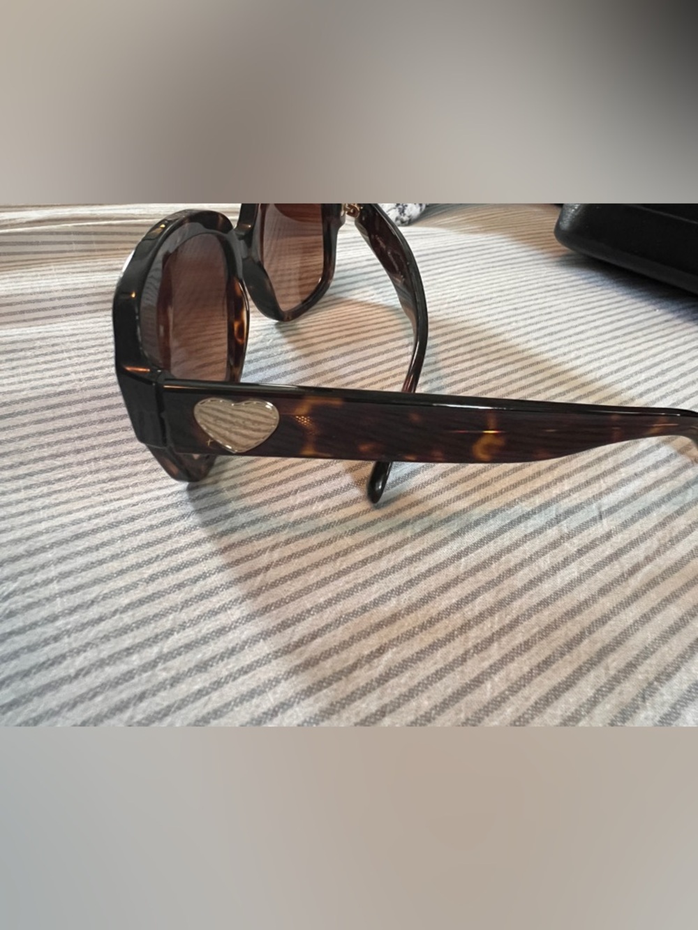 COACH Women's Tortoise Frame Sunglasses with Brown Lenses - Picture 6 of 15